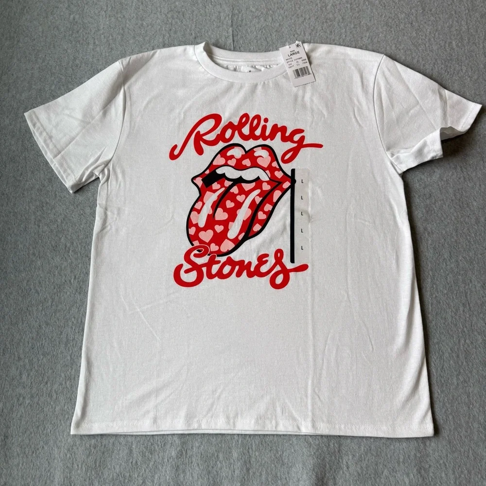 NEW The Rolling‎ Stones Graphic Tee Girls Size Large